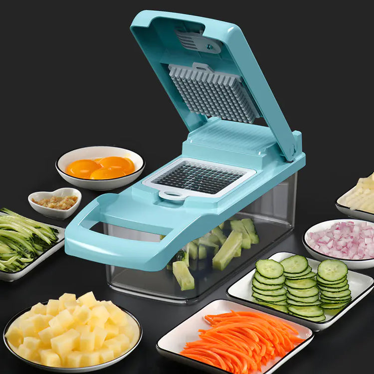 Multi-Function Vegetable Chopper — 7-Blade Onion Cutter & Dicer Set - Image 1