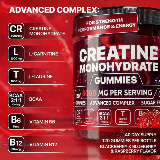 Creatine Vitamin Gummies Dietary Supplement product image 3