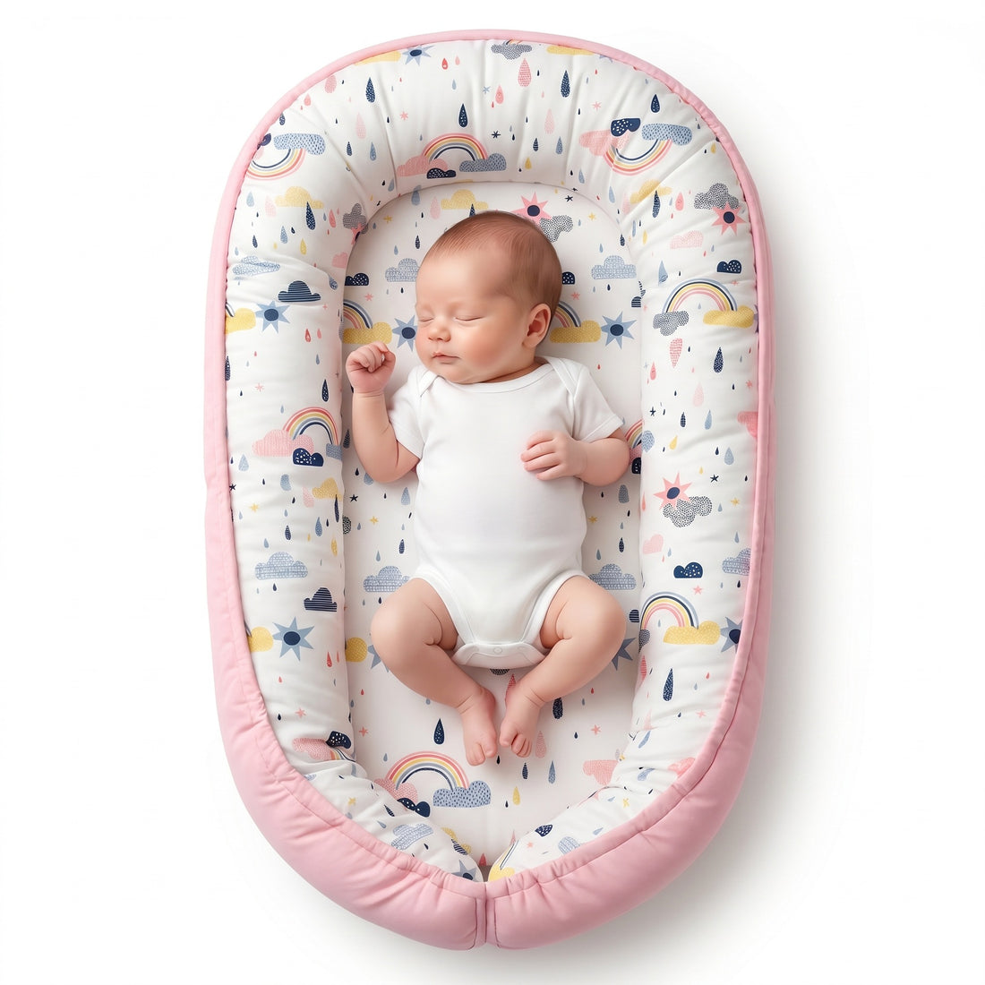 Portable Bionic Baby Nest Crib Removable Washable Cotton Newborn Bed