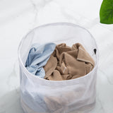 Pull-string fine-mesh laundry bag