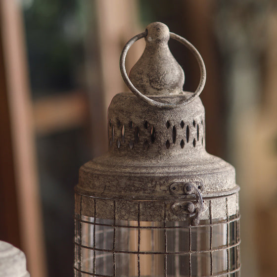 Retro Iron Candle Lantern Set for Garden and Desktop Decor product image 3