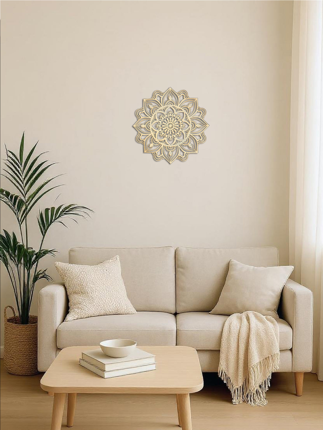 Moroccan Metal Mandala Wall Art Decor