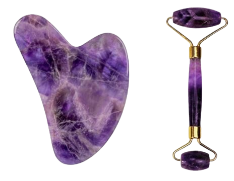 Amethyst Roller & Gua Sha Set - Image 1