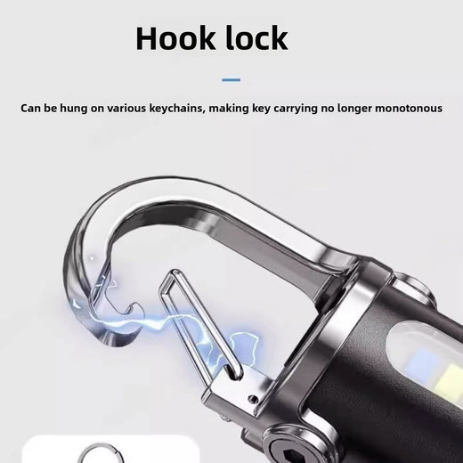 Multifunctional LED Keychain Light with Phone Charging