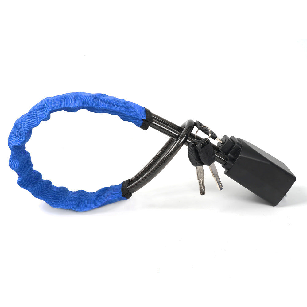 Retractable Car Steering Wheel Anti-Theft Cable Lock with Buckle