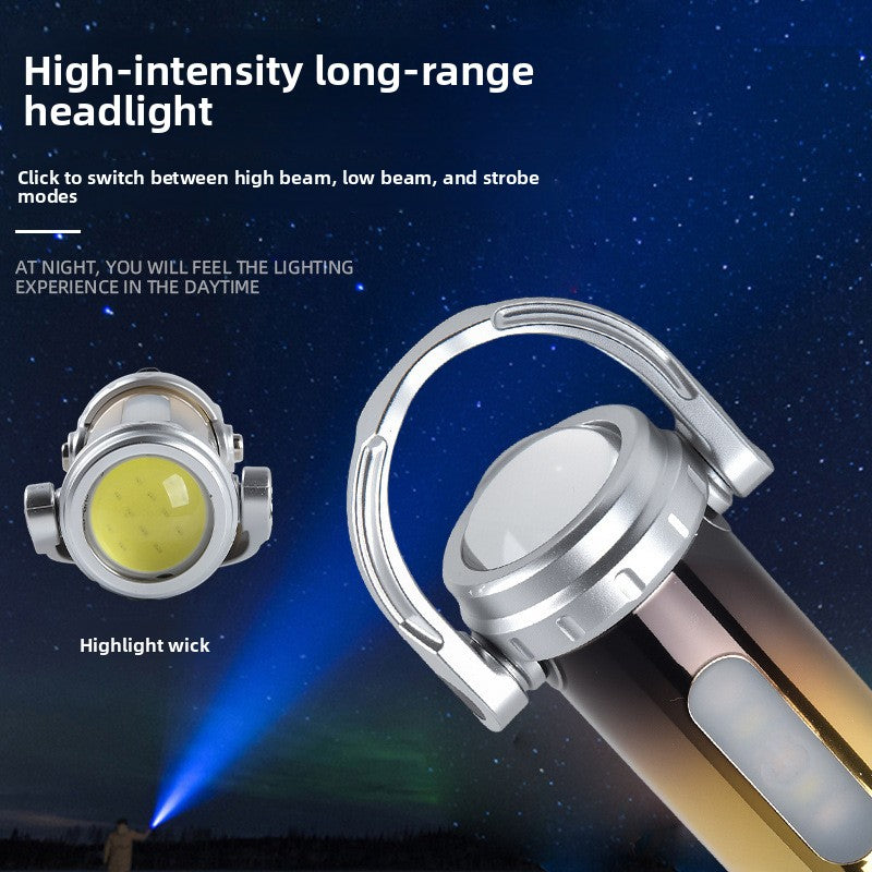 Multifunctional Keychain LED Flashlight with Emergency Light