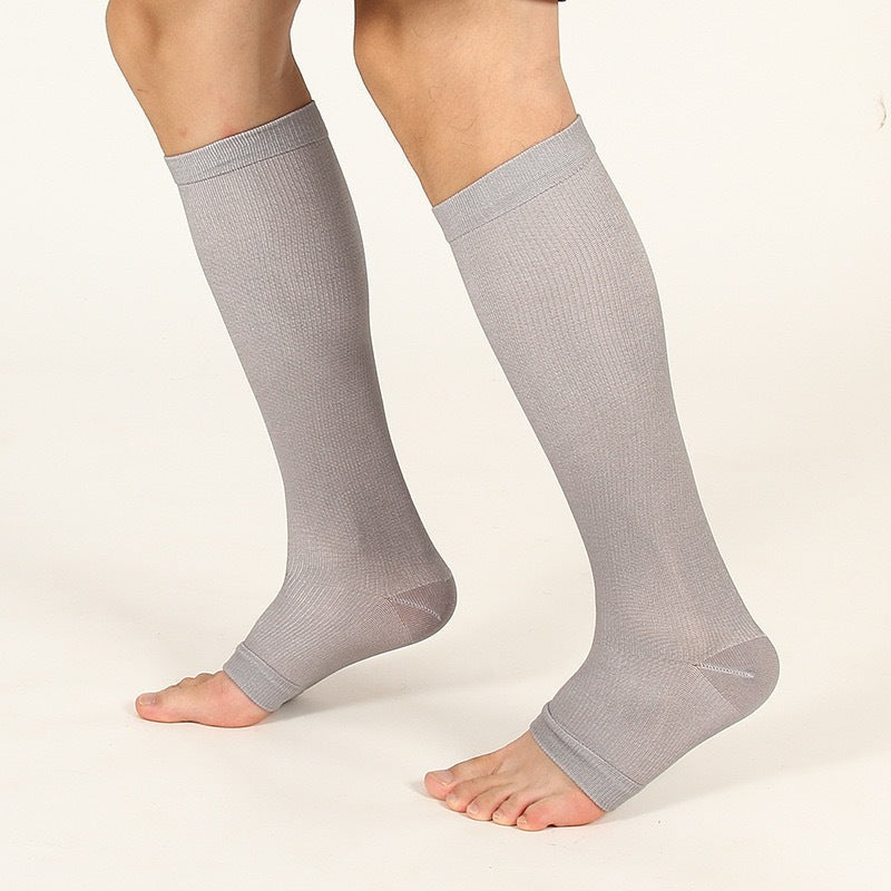 Open Toe Compression Socks Elastic Sports Socks for Men Women