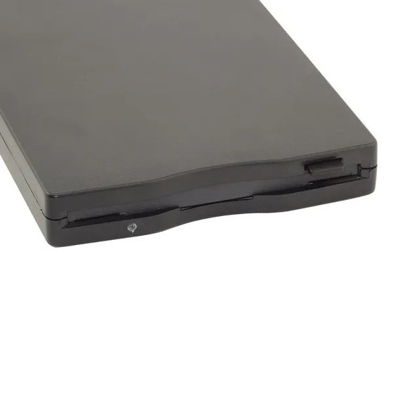 Close-up of the floppy drive disk slot