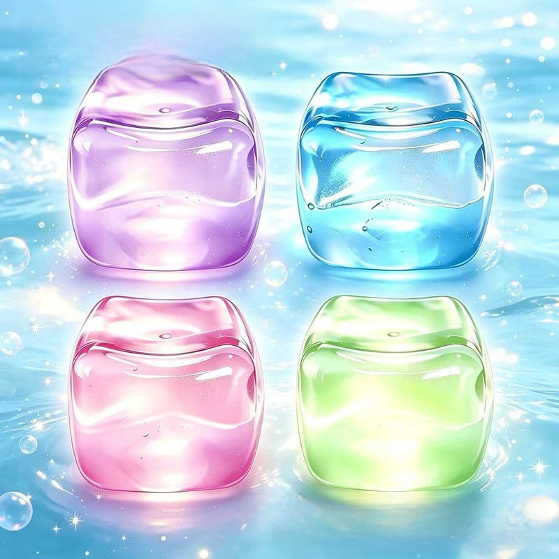 Slow rebound TPR squishy fidget toys in block and ball shapes, photo 2