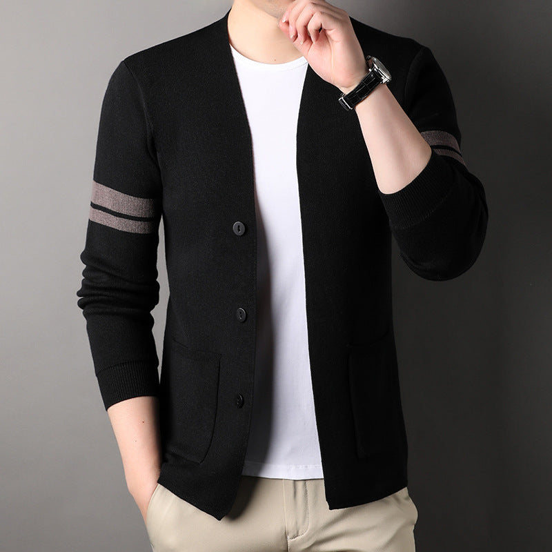 Men's thin knitted cardigan