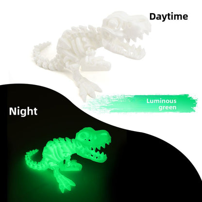 3D Printed Tyrannosaurus Rex Dinosaur Skeleton Craft Toy