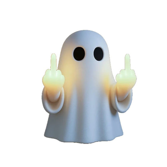 Halloween Ghost Middle Finger Glowing Night Light
