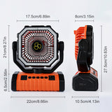 Portable Camping Fan with LED Light