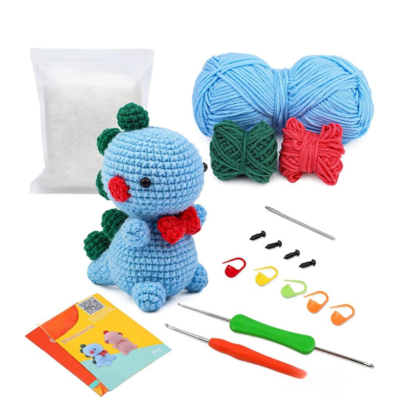 Crochet Material Package Animal English Instruction Video Handmade Doll DIY