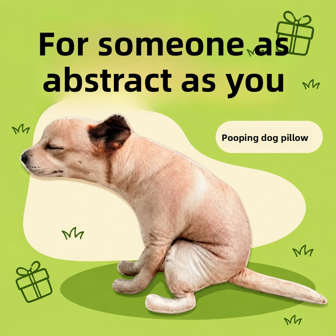 Funny Squeeze Animal Plush Pillow Cute Cat Dog Hugging Cushion Stress Relief Doll Toy