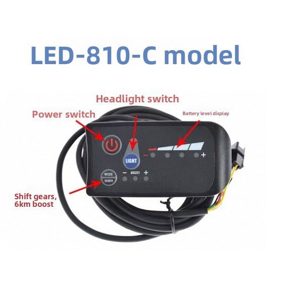 810 LED Display Instrument with Gear Shift
