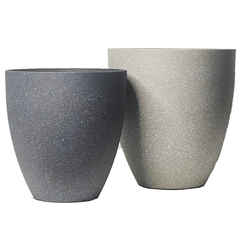 Nordic Style Stone-Look Plastic Plant Pot