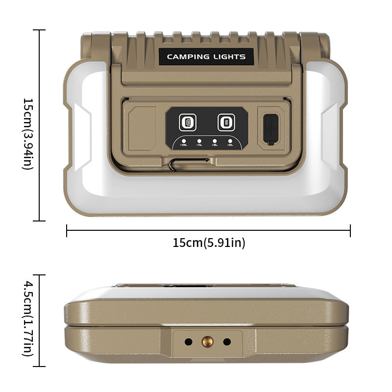 Multi-Light Source Folding Camping Lamp