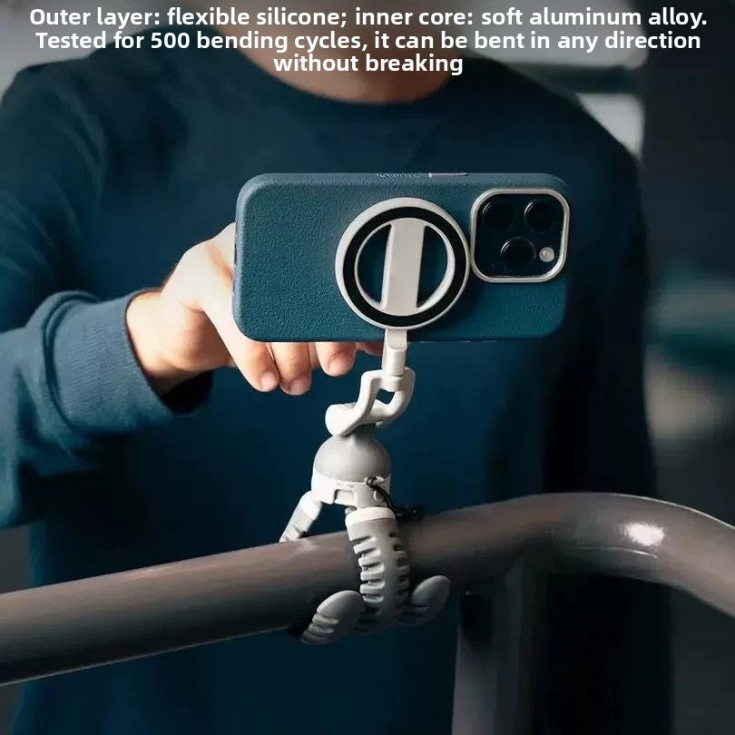 Suction Cup Octopus Magnetic Phone Holder Tripod