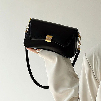 PU Leather Baguette Bag