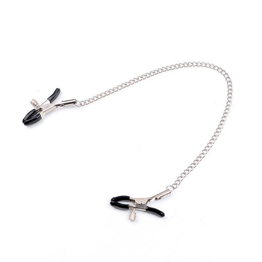 Metal Nipple Clips with Chain and Bells
