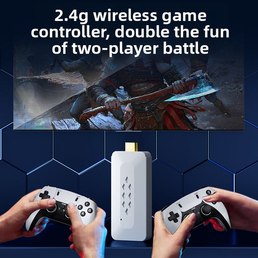 Wireless Retro Game Console with Dual Controllers