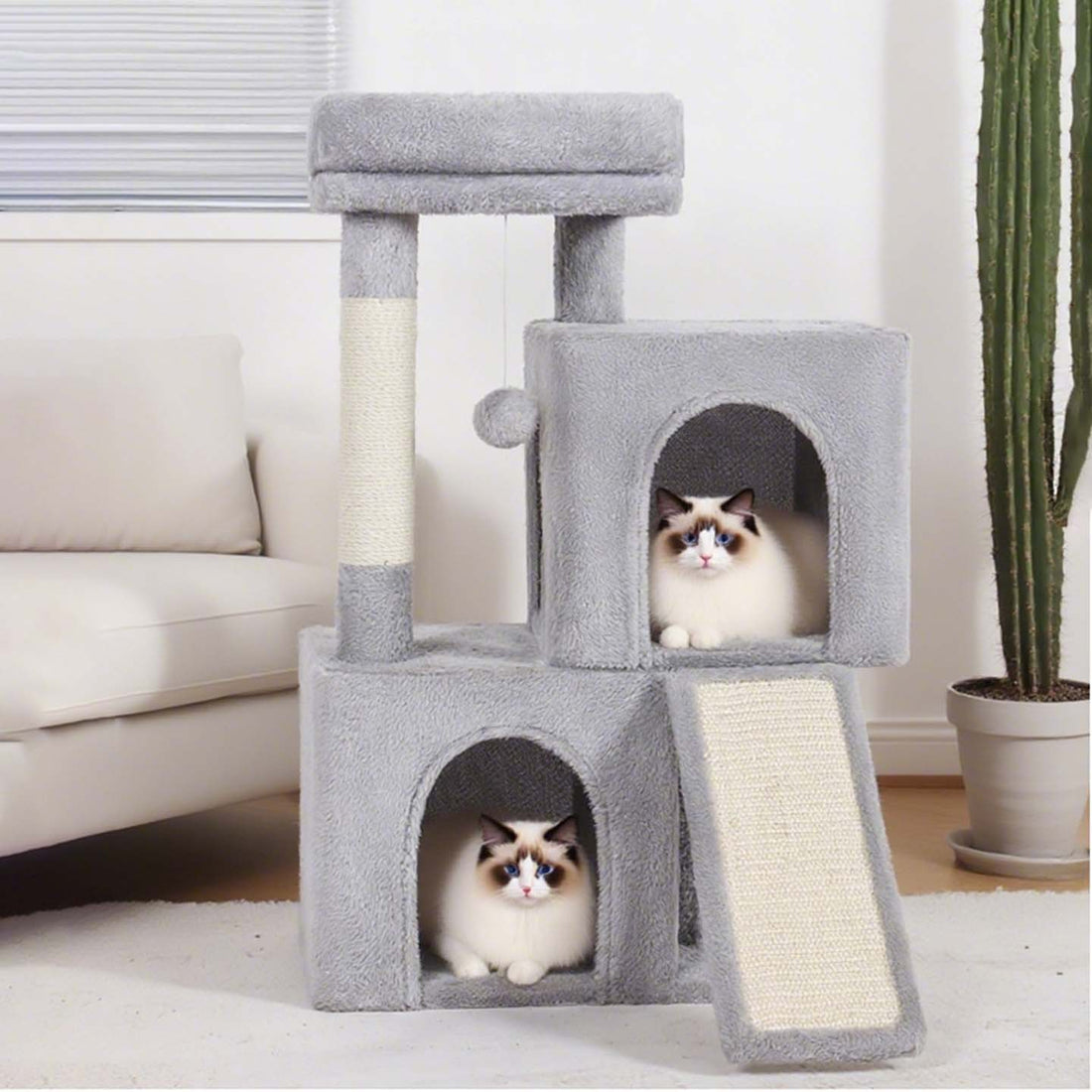 Three Layer Cat Climbing Frame with Sisal Post