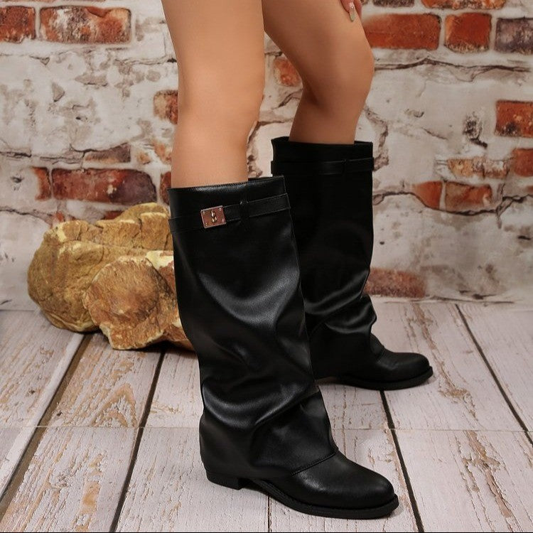 High-heeled fashion boots