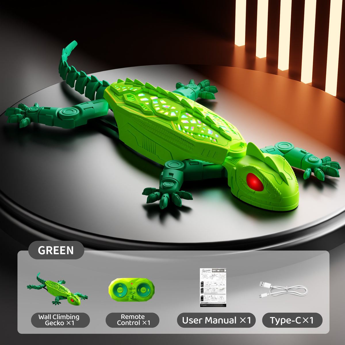 Electric Remote Control Wall Climbing Lizard Toy