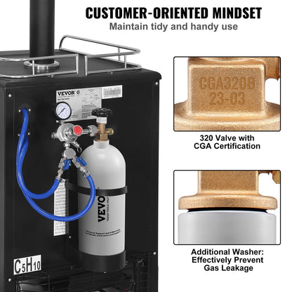 5lb Aluminum CO2 Gas Tank detail view 6
