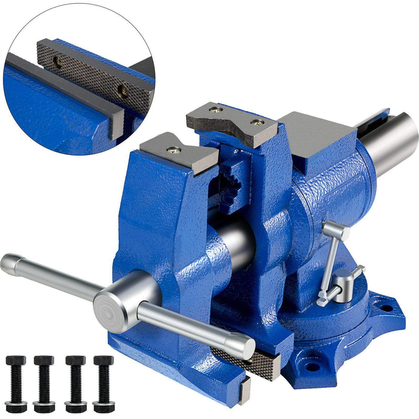Arbasa 6-Inch Heavy Duty Bench Vise angle view