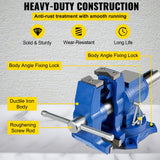 Arbasa 6-Inch Heavy Duty Bench Vise component layout