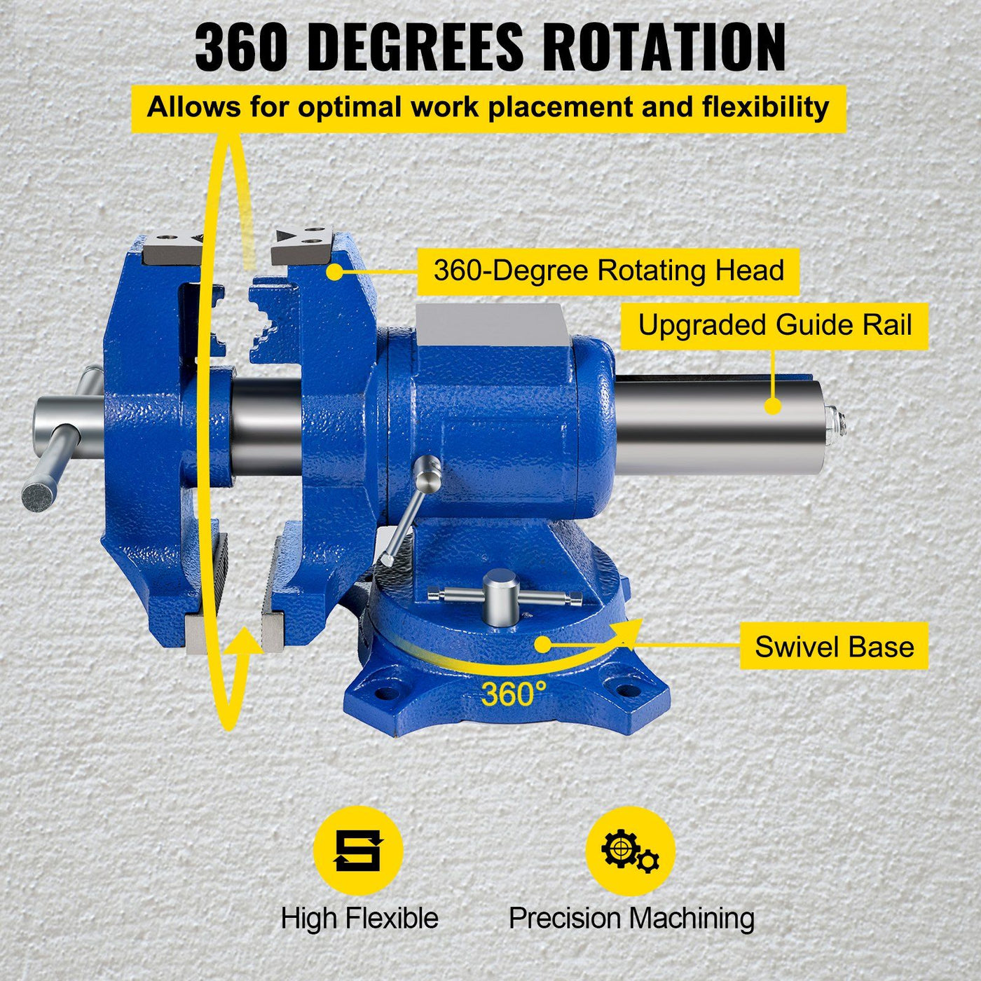 Arbasa 6-Inch Heavy Duty Bench Vise packaging view