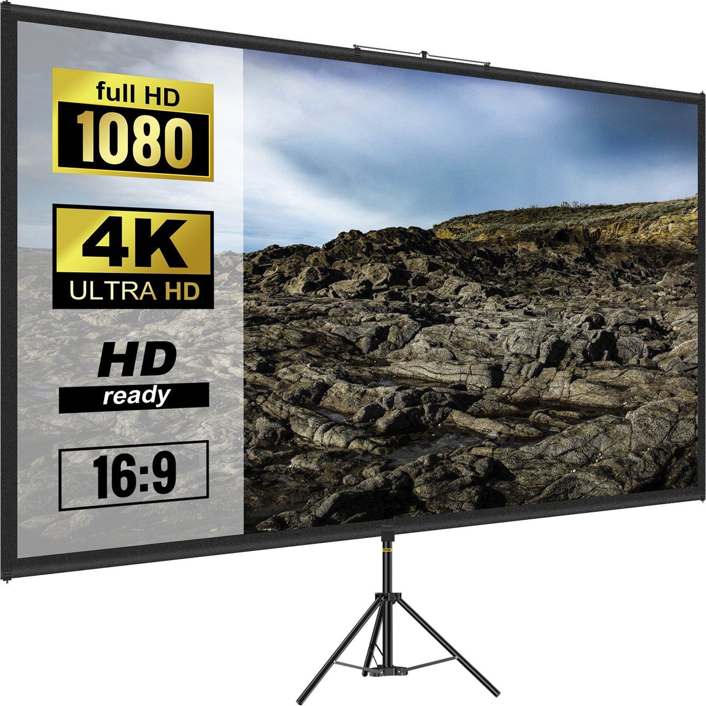 60-Inch Tripod Projector Screen