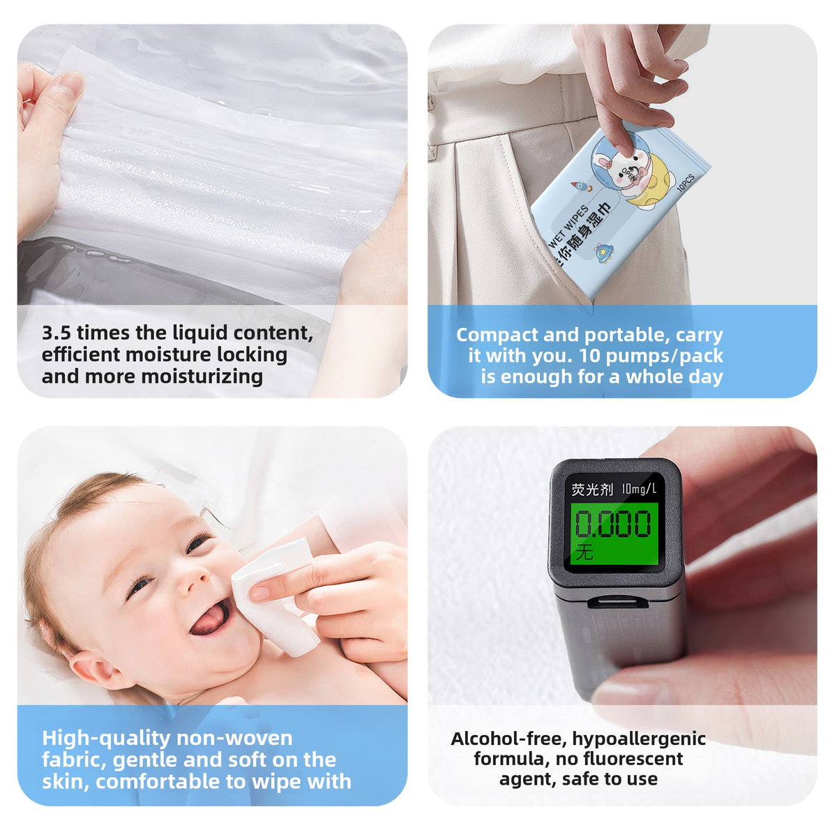 Mini Portable Wet Wipes Pack