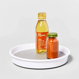 Lazy susan turntable with spice jars
