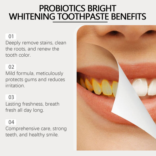 Toothpaste back label with usage instructions
