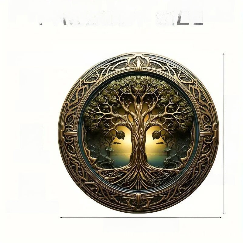 Tree of Life Acrylic Stained Glass Hanging Decoration