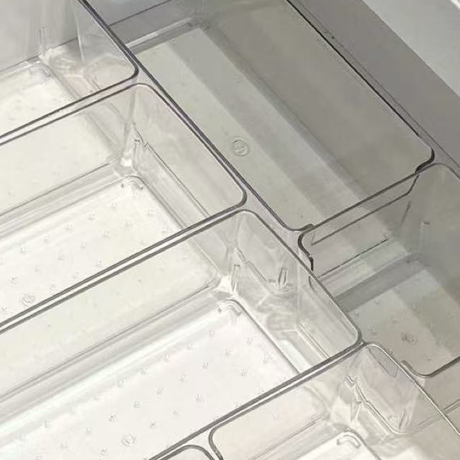 Small clear PET open-top desktop storage box, photo 1