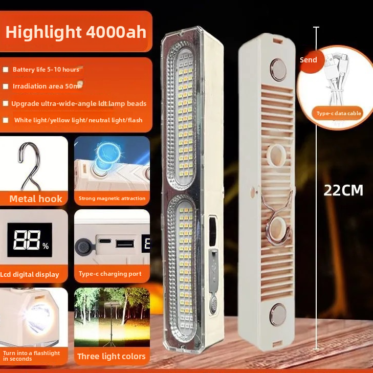 Magnetic Rechargeable LED Strip Work Light