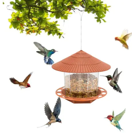 Bird feeder dispenser detail
