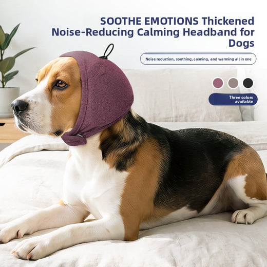 Dog Soundproofing and Noise-Reducing Earmuffs to Prevent Fright, Soothe Emotions, and Protect Against Thunder