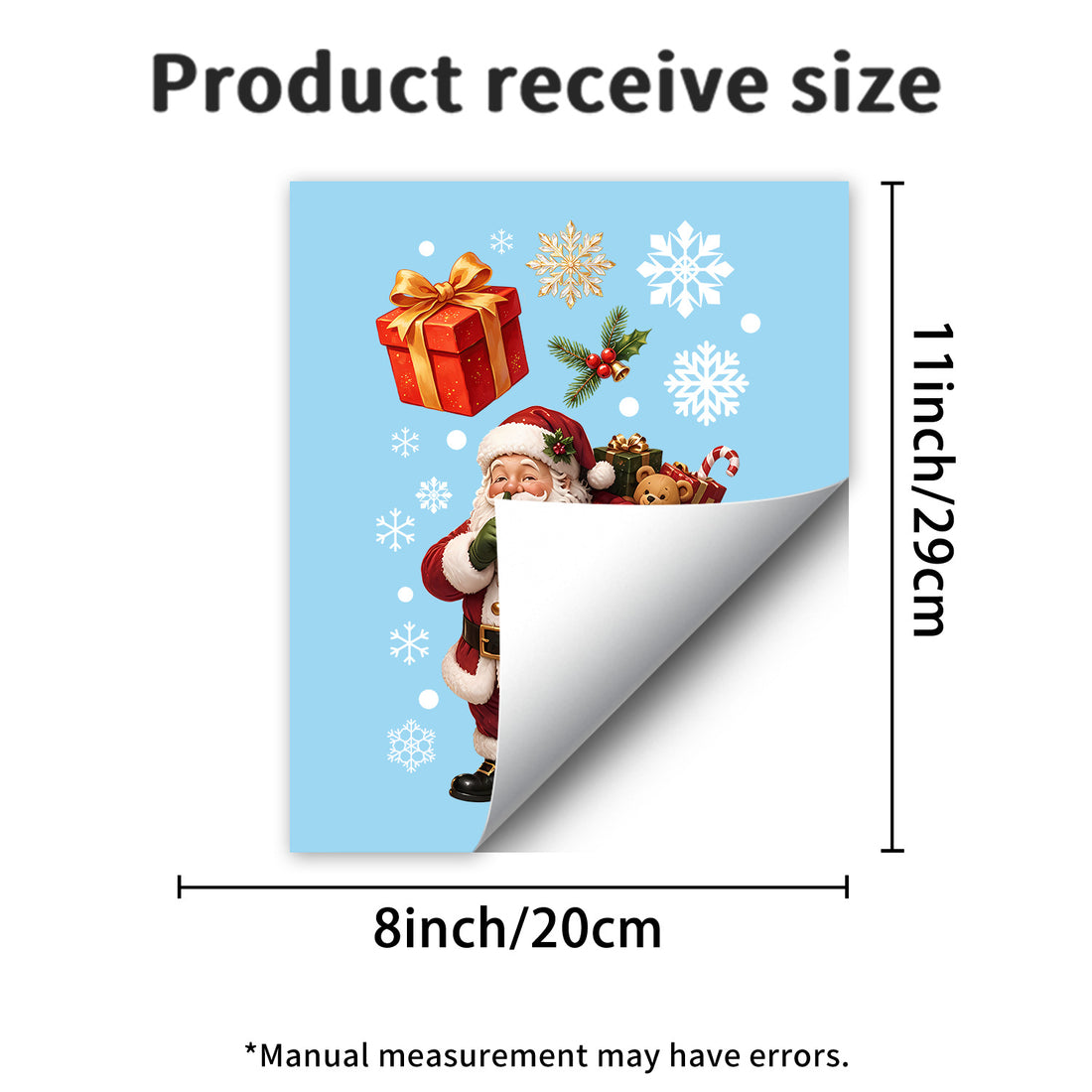 Christmas electrostatic window stickers