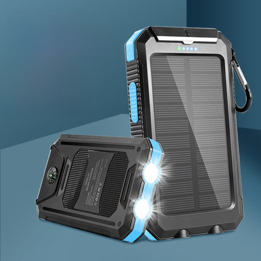Waterproof solar charging battery camping lamp
