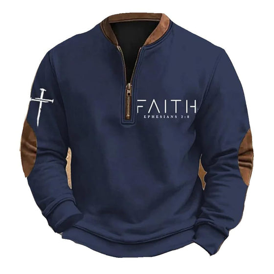 Fashion half-zip men's sport shirt