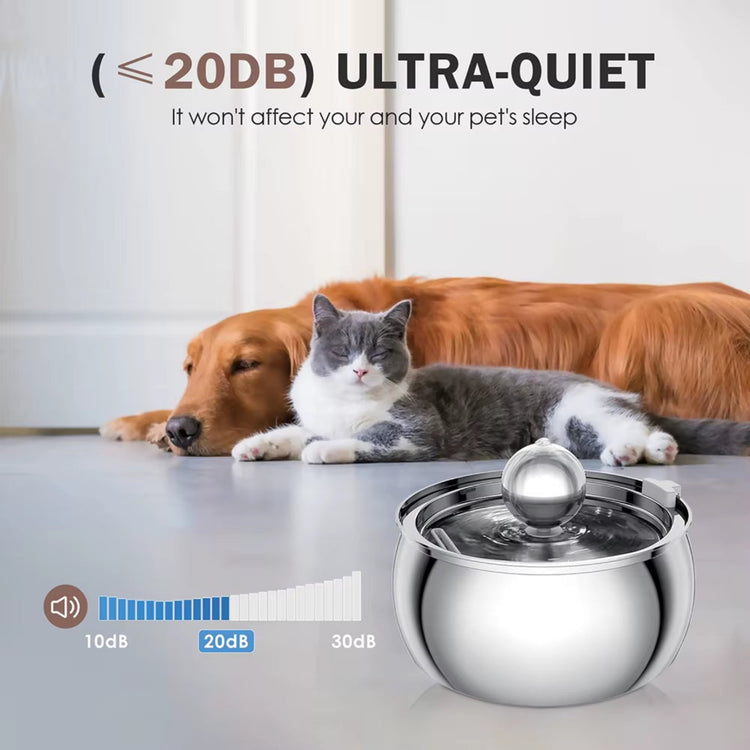 AquaPure automatic pet water fountain disassembled for cleaning