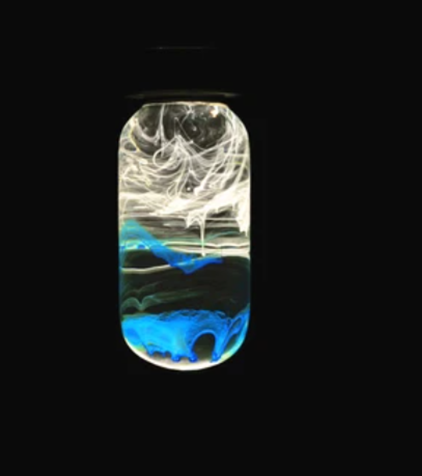 EP Light Blue Resin LED Ambient Lamp