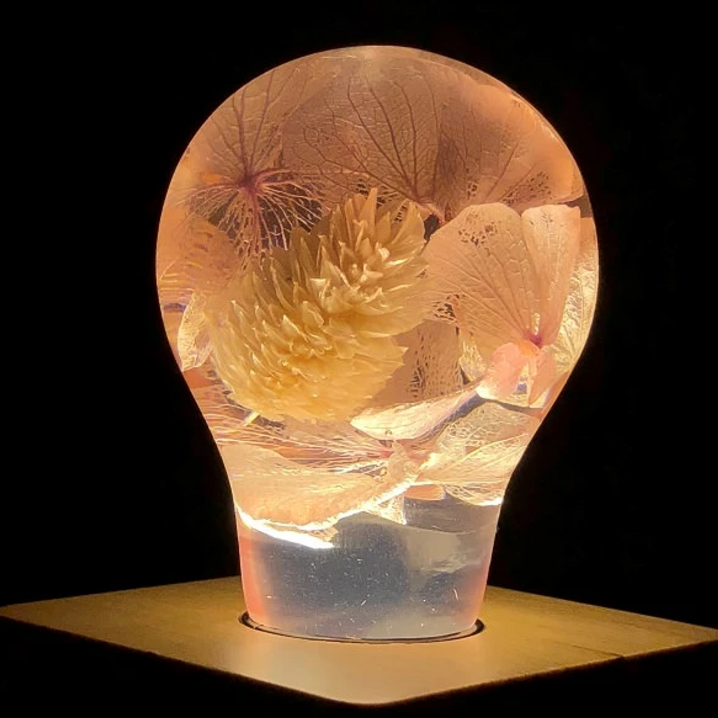 EP Light Hydrangea Resin LED Ambient Lamp