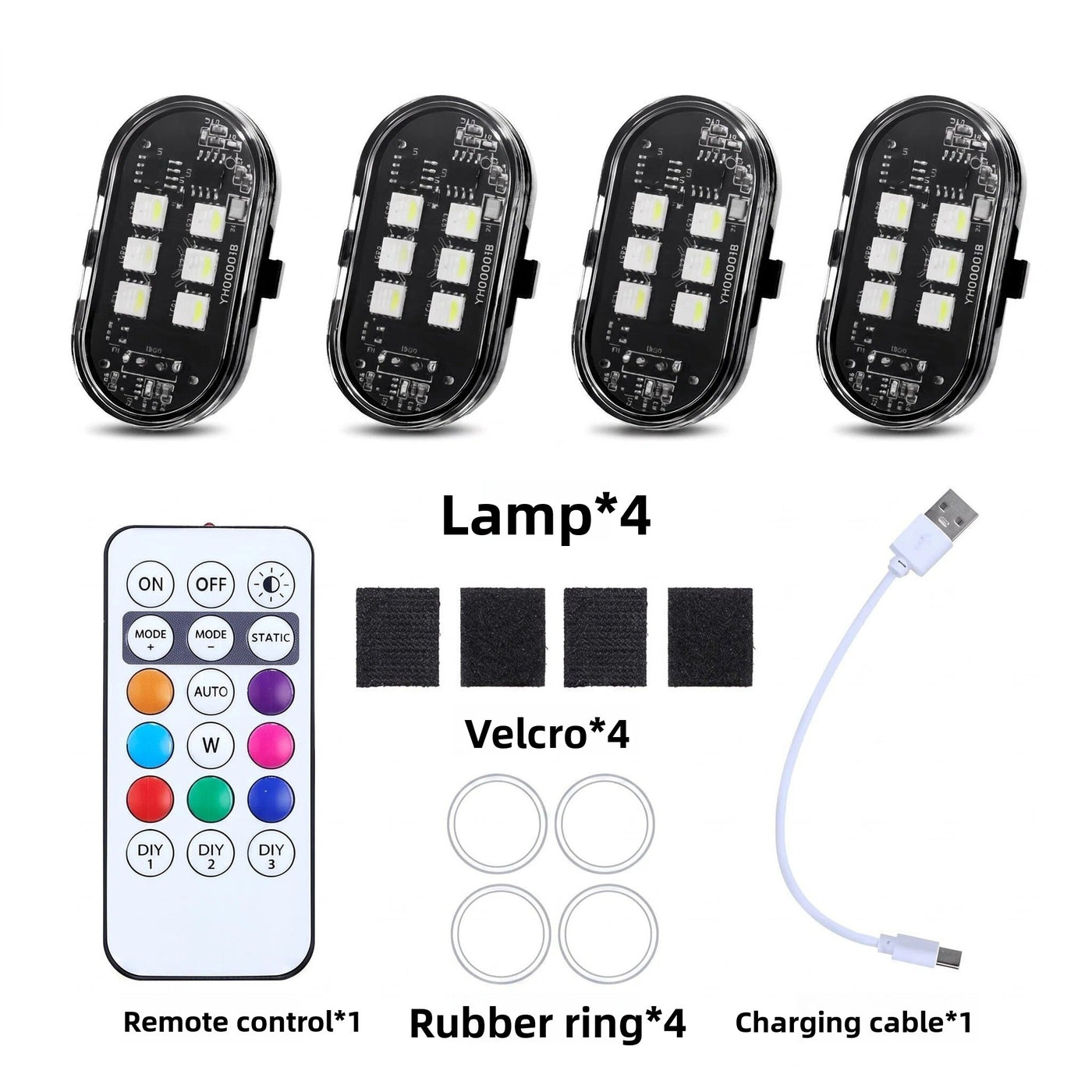Wireless remote-control airplane lights