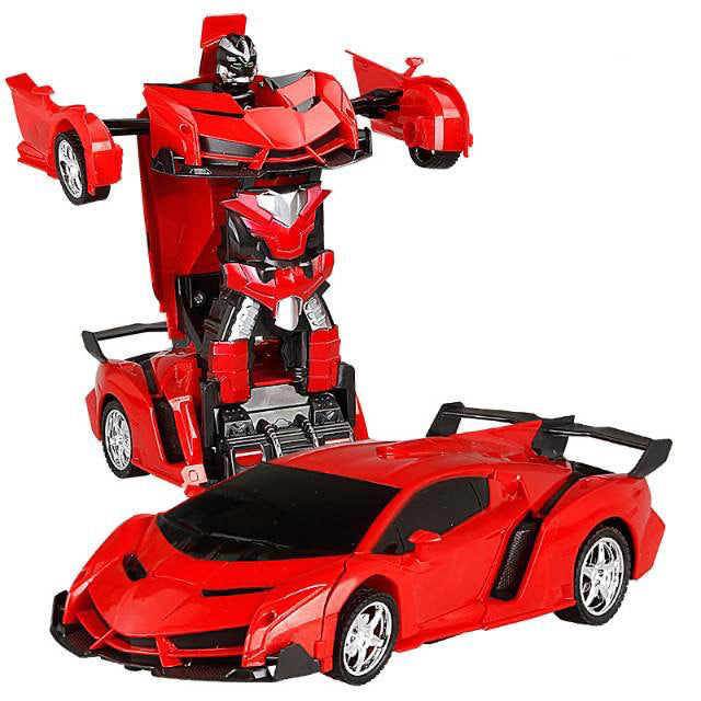 Remote Control Transforming Toy Car with LED Lights